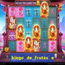 bingo de frutas e legumes para imprimir